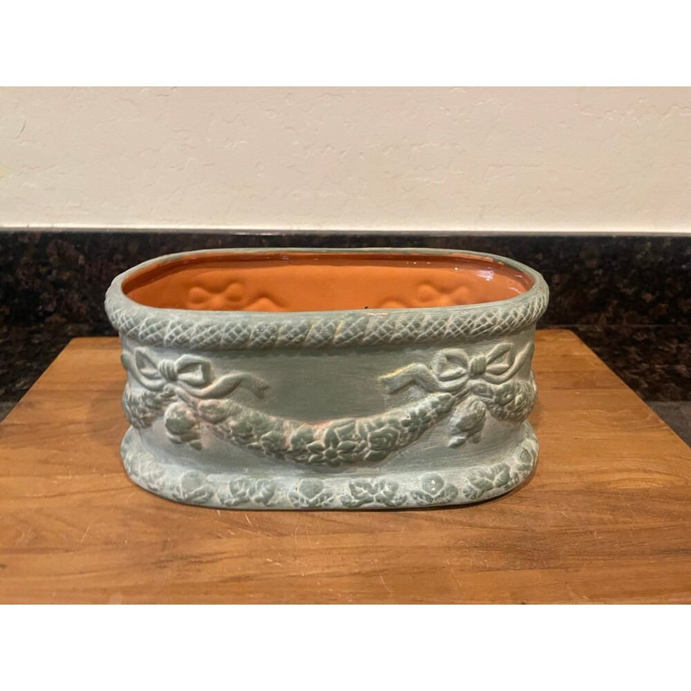 Vintage Oval terracotta planter